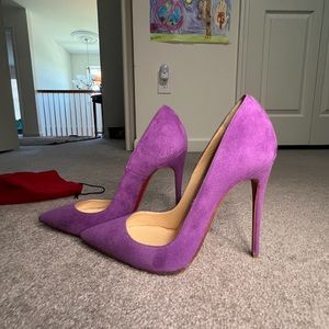 Christian Louboutin Suede So Kate Pumps (Size 36.5)